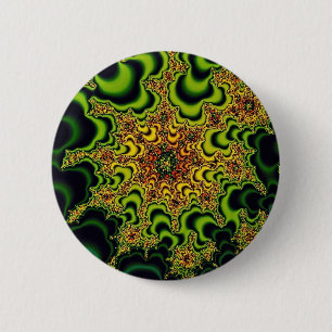 Bóton Redondo 5.08cm Fractal verde