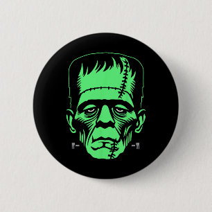 Bóton Redondo 5.08cm Frankenstein Monster Halloween Costume
