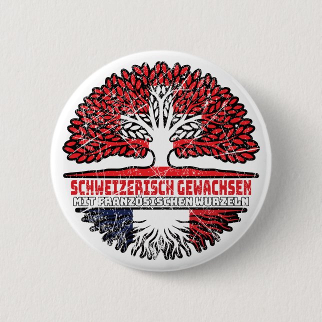 Bóton Redondo 5.08cm Frankreich Französch Schweizer Schweiz Baum (Frente)