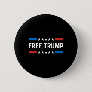 Bóton Redondo 5.08cm Free Donald Trump Republican Support Pro Trump Ame