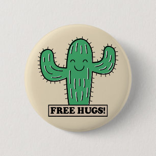 Bóton Redondo 5.08cm Free Hugs buttons