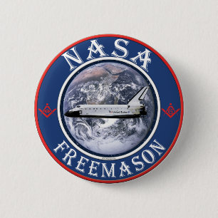 Bóton Redondo 5.08cm Freemason da NASA