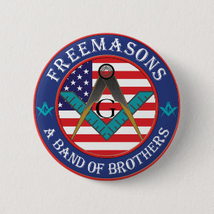 Bóton Redondo 5.08cm Freemasons - Banda dos Irmãos