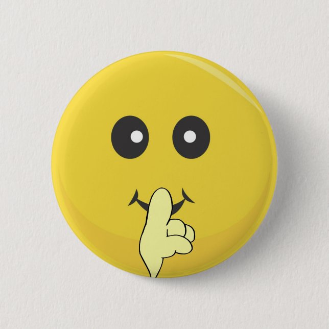 Bóton Redondo 5.08cm Frente de Sorriso Silencioso (Frente)