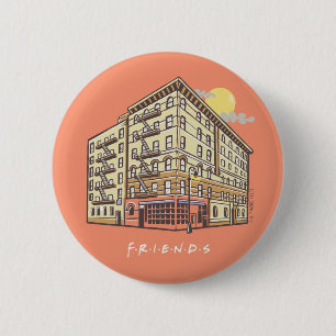 Bóton Redondo 5.08cm FRIENDS™ Prédio do Apartamento da Monica