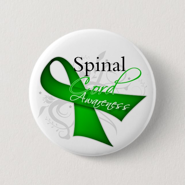 Bóton Redondo 5.08cm Friso de Sensibilização para lesões na medula espi (Frente)