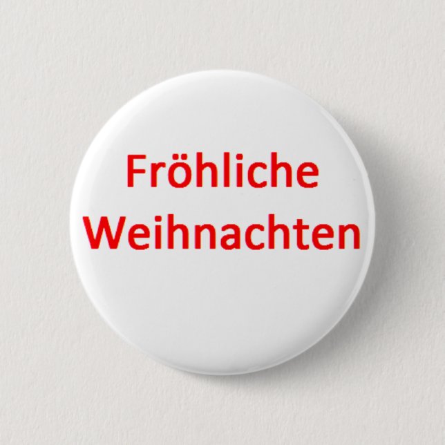 Bóton Redondo 5.08cm frohliche weihnachten caneca (Frente)