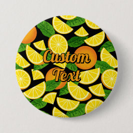 Bóton Redondo 5.08cm Fundo Laranja