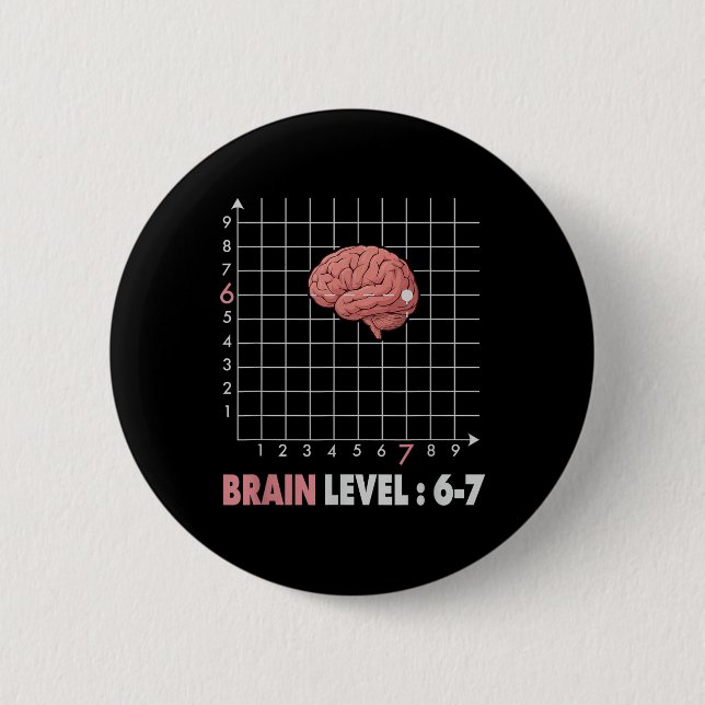 Bóton Redondo 5.08cm Funny 67 Meme Math Six Seven Teacher Brainrot Joke (Frente)