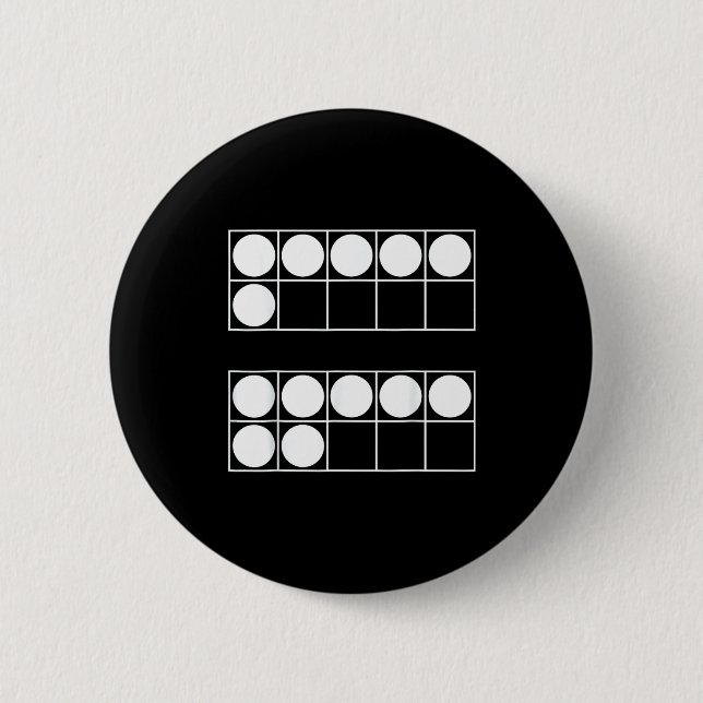 Bóton Redondo 5.08cm Funny 6 7 Number Math Teachers Students Six Seven  (Frente)