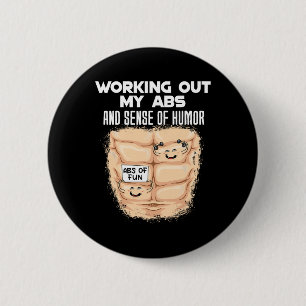 Bóton Redondo 5.08cm Funny Abs Exercício Musculatura Construção de Port