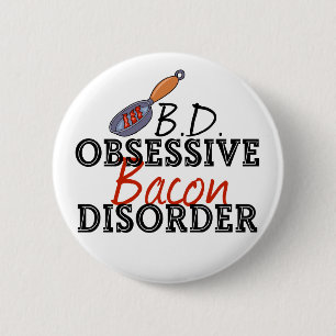 Bóton Redondo 5.08cm Funny Bacon