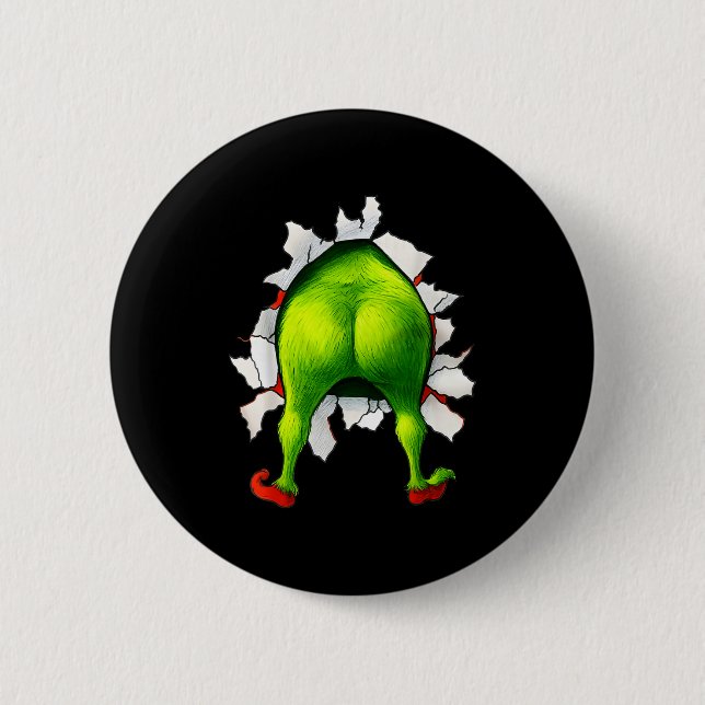 Bóton Redondo 5.08cm Funny Christmas Xmas Character Matching Family Par (Frente)