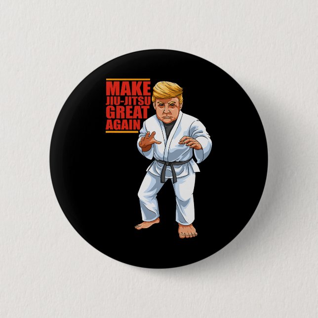 Bóton Redondo 5.08cm Funny Donald Trump Republican - Jiu-jitsu E Bjj (Frente)