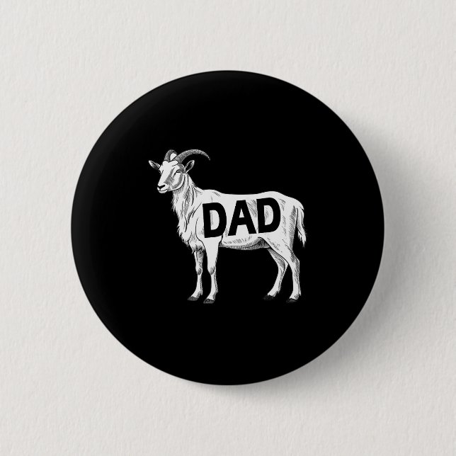 Bóton Redondo 5.08cm Funny Goat Gift Dad Sarcastic Graphic  (Frente)