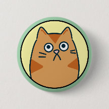 Funny Orange Cartoon Cat