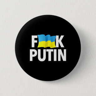 Bóton Redondo 5.08cm Funny Puck Futin - Bandeira da Ucrânia