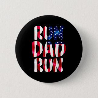 Bóton Redondo 5.08cm Funny run dad run marathon lover usa runner humor