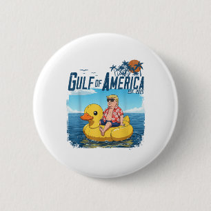 Bóton Redondo 5.08cm Funny Trump Chillin Golfo da América do Leste de 2