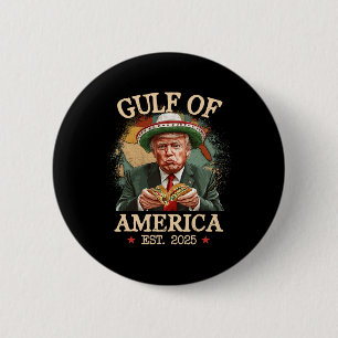 Bóton Redondo 5.08cm Funny Trump Golfo Dos Eua América 2025 Trump Merch