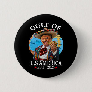 Bóton Redondo 5.08cm Funny Trump Golfo Dos Eua América 2025 Trump Merch