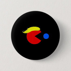 Bóton Redondo 5.08cm Funny Trump Man 2024 Pac Tee - Trump Man Ne Pac Bl
