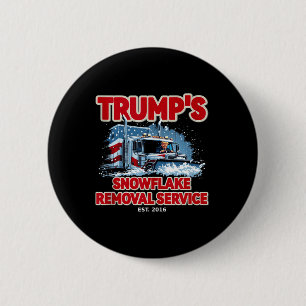 Bóton Redondo 5.08cm Funny Trump Snowflake Remoção 2024 Eleição Hilari