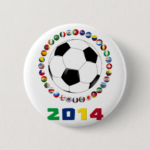 Bóton Redondo 5.08cm Futebol 2014 2530