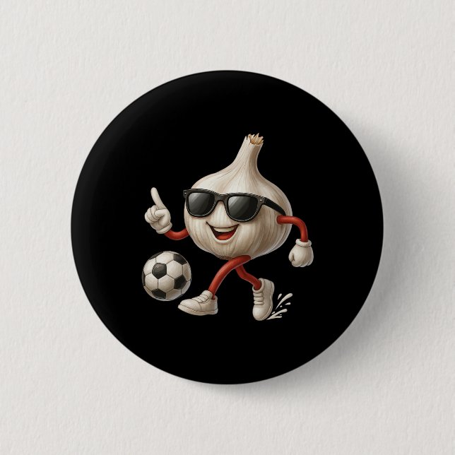 Bóton Redondo 5.08cm Futebol Alho  (Frente)