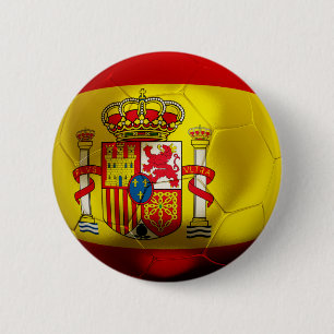 Bóton Redondo 5.08cm Futebol da espanha