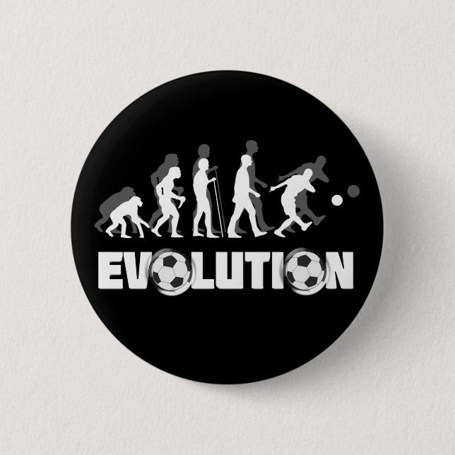 Bóton Redondo 5.08cm Futebol da evolução (Frente)