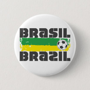 Bóton Redondo 5.08cm Futebol de Brasil
