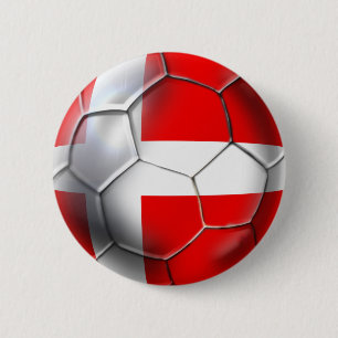 Bóton Redondo 5.08cm Futebol de Dinamarca