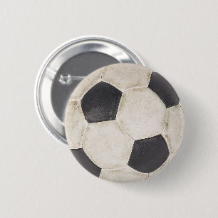 Bóton Redondo 5.08cm Futebol de futebol Fã de futebol jogador de futeb