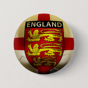 Bóton Redondo 5.08cm Futebol de Inglaterra