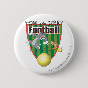 Bóton Redondo 5.08cm Futebol de Tom e de Jerry (futebol) 6