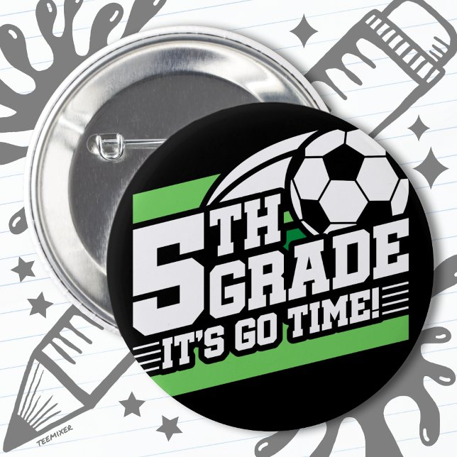 Bóton Redondo 5.08cm Futebol do 1º dia do 5 (Criador carregado)