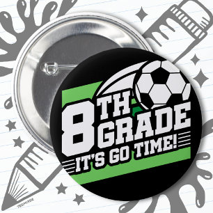 Bóton Redondo 5.08cm Futebol do 8º ano de futebol 1º dia de volta à esc