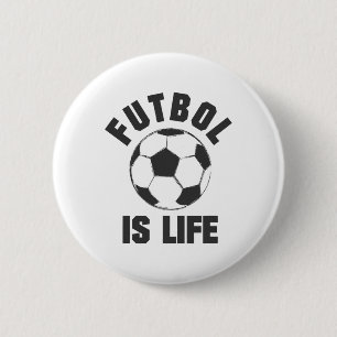 Bóton Redondo 5.08cm Futebol é Vida - Roupas de Futebol