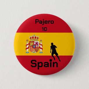 Bóton Redondo 5.08cm Futebol espanhol personalizável