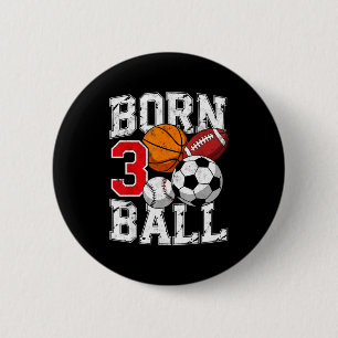 Bóton Redondo 5.08cm Futebol futebol basquetebol menino de 3 anos de id