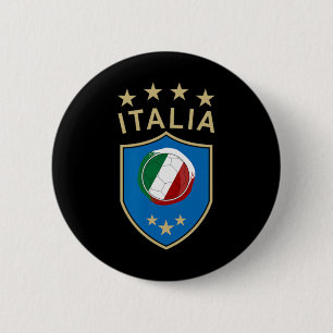 Bóton Redondo 5.08cm Futebol Itália - Bandeira Italiana Jogador de Fute