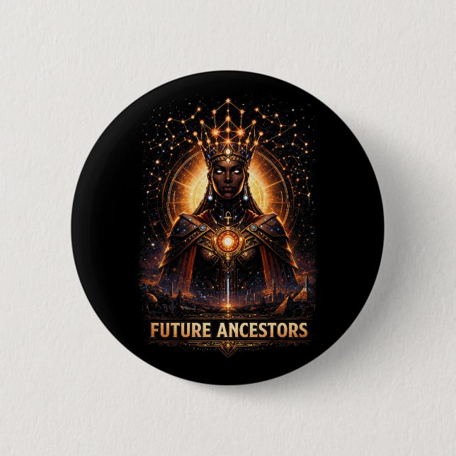 Bóton Redondo 5.08cm Future Ancestors (Frente)