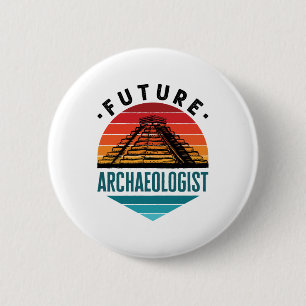 Bóton Redondo 5.08cm Futuro Estudante Arqueologista de Arqueologia