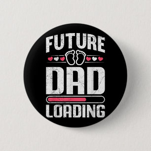 Bóton Redondo 5.08cm Futuro Pai Carregando a Maternidade Engraçado em b