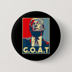 Bóton Redondo 5.08cm G.o.a.t. 2024 Eleição de 2024 Ba Vinda de Trump