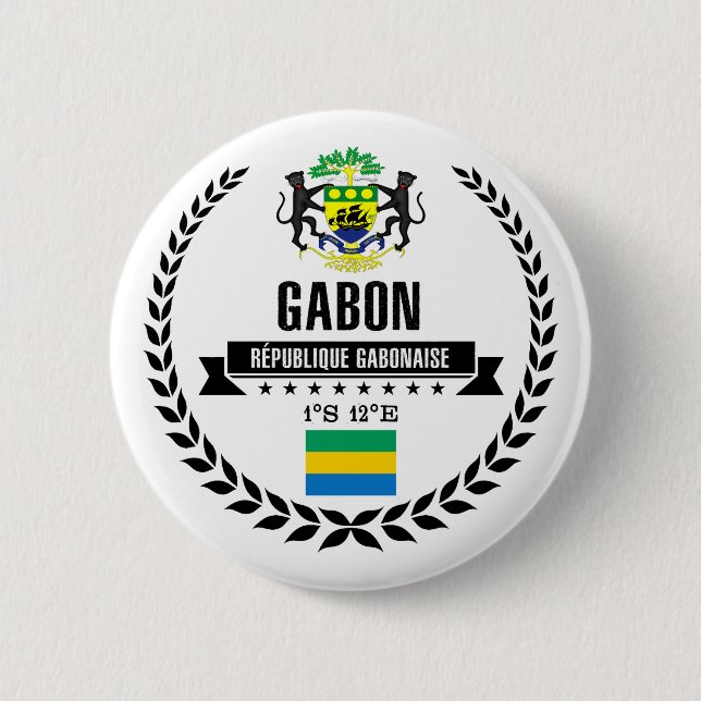 Bóton Redondo 5.08cm Gabão (Frente)