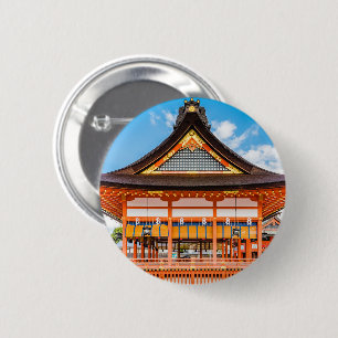 Bóton Redondo 5.08cm Gai-Haiden, santuário de Fushimi Inari-Taisha, Kyo