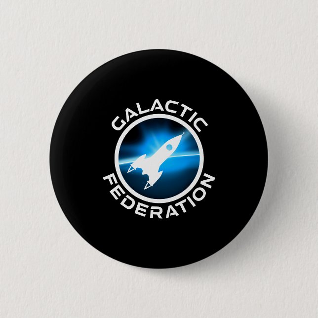 Bóton Redondo 5.08cm Galactic Federation Logo _1  (Frente)