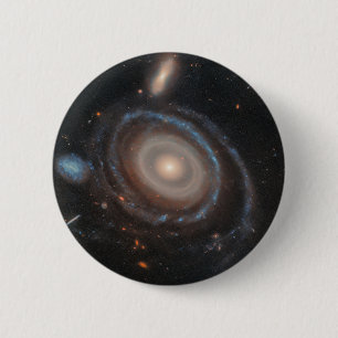 Bóton Redondo 5.08cm Galáxia Bullseye do Telescópio Espacial Hubble